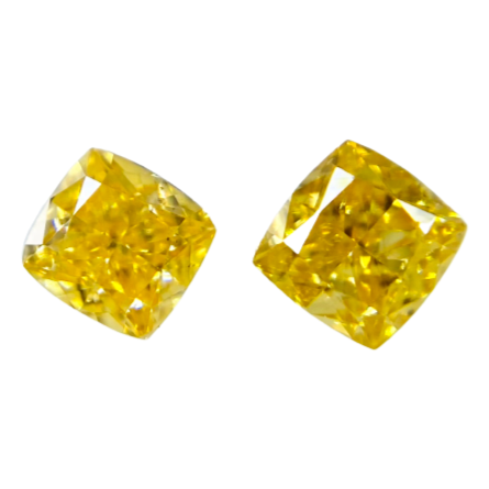 FANCY INTENSR ORANGY YELLOW 0.141ct/0.123ct RT1197
