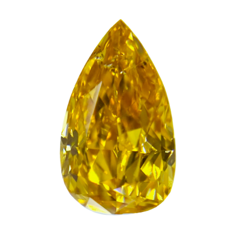 FANCY VIVID YELLOW ORANGE 0.50ct