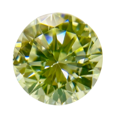 FANCY YELLOW GREEN 0.662ct RT2765