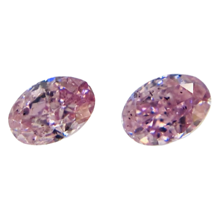 FANCY INTENSE PURPLISH PINK/FANCY PINK 0.11/0.11ct RT2004