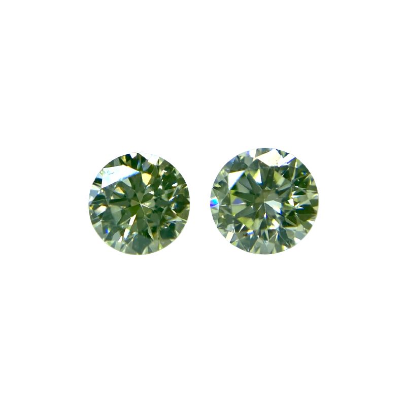LIGHT YELLOW GREEN 0.118ct/0.145ct