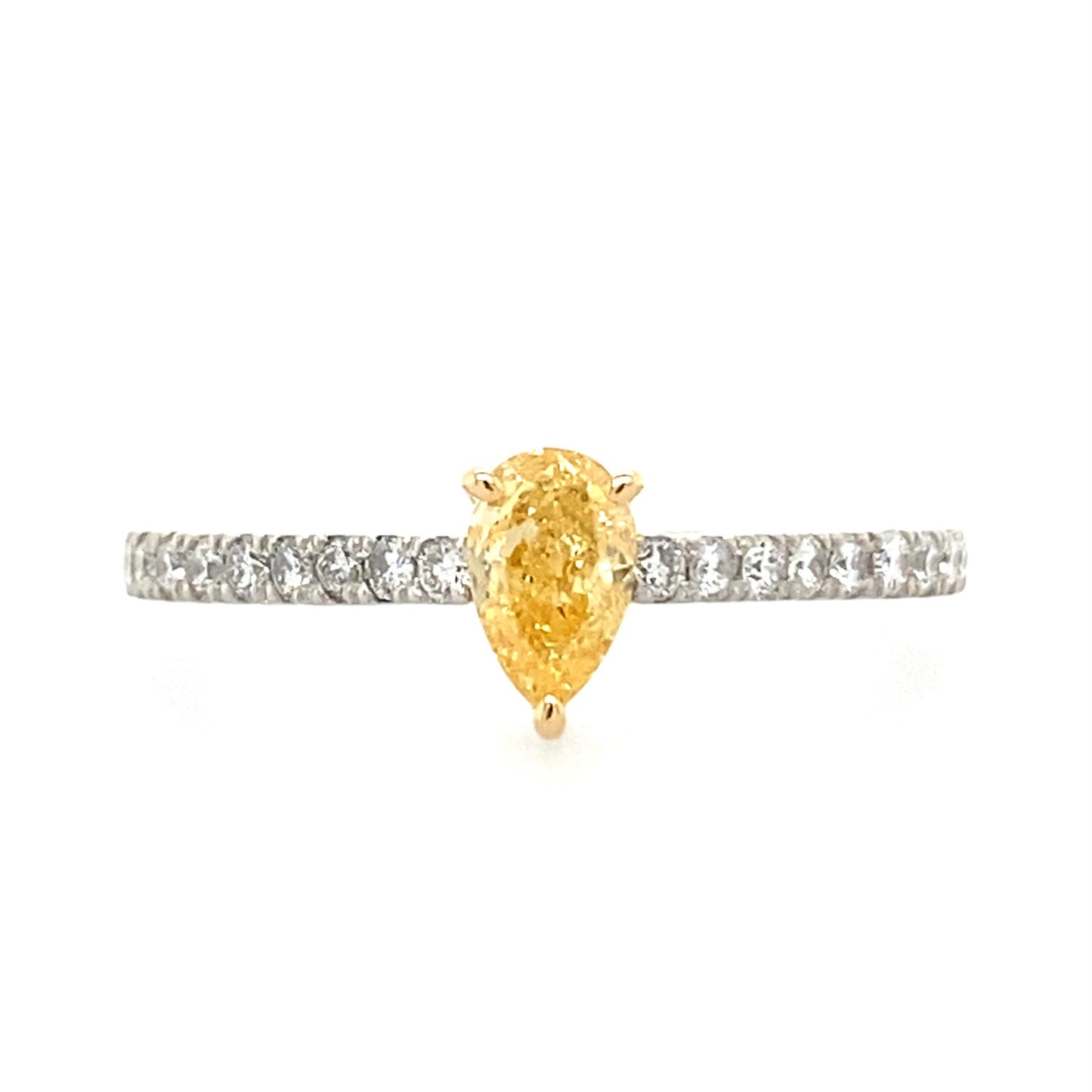 RING FANCY INTENSE ORANGY YELLOW 0.370ct JRT0018
